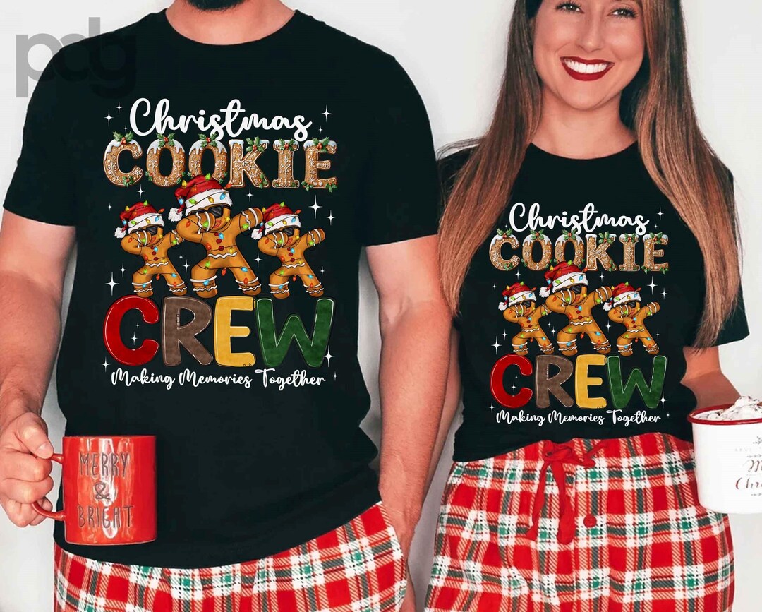Gingerbread Crew Personalized Gingerbread Crew Christmas Shirt: Family Matching Tee - Etsy