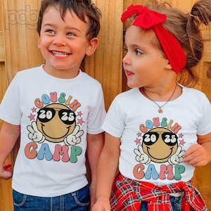 Cousin Camp 2025 Shirt: Summer Family Reunion Matching Tee