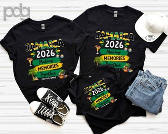 Personalized Jamaica 2026 Family Vacation Shirt: Matching Memories Together