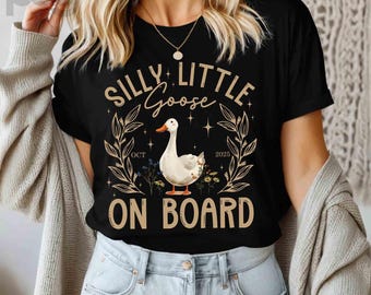 Personalized Silly Goose Pregnancy Announcement Shirt, Baby Reveal Tee