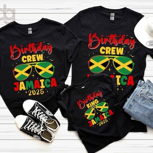 Personalized Jamaica 2025 Birthday Shirt, Birthday Trip 2025 Shirt, Matching Family Vacation Shirt, Birthday King Shirt, Family Jamaica Trip