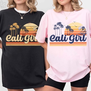 Cali Girl Vintage 70s T-Shirt: California Beach Summer Retro Tee