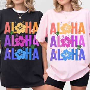 Aloha Hawaiian Summer Vacation Shirt, Custom Family Matching shirt, Girls Summer Shirt, Hawaii Trip Tee,  Summer Trip Shirt, Summer 2025 Tee