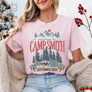Personalized Family Camp Shirt, Matching Family Camping Shirts, Camp Crew Shirt, Mountain Hiking Tees, Camping Trip T-Shirt, Camping Gifts