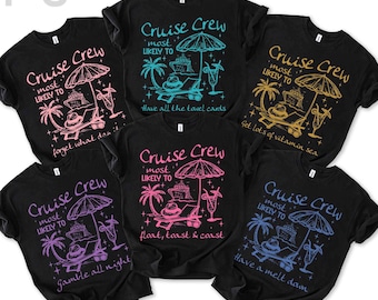 Grappige shirts voor familiecruises: bijpassende T-shirts voor vakantiegroepen, Mosy Likely Summer-T-shirt 2026