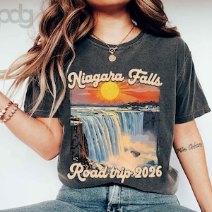 Retro Niagara Falls Road Trip 2026 Family Matching Shirt