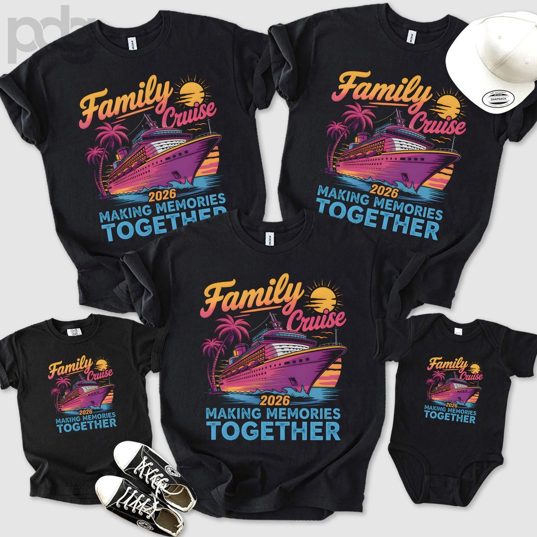 Family Cruise Trip 2026 Matching Shirts, Vacation Squad Reunion Tee - Etsy