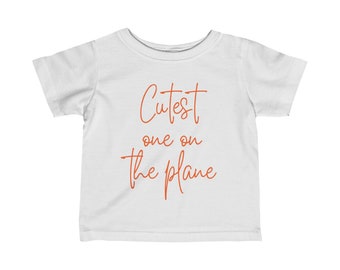 T-shirt le plus mignon dans l'avion, t-shirt pour bébé, chemise de voyage pour bébé, chemise de voyage pour tout-petit, chemise de voyage unisexe pour enfants, chemise avion