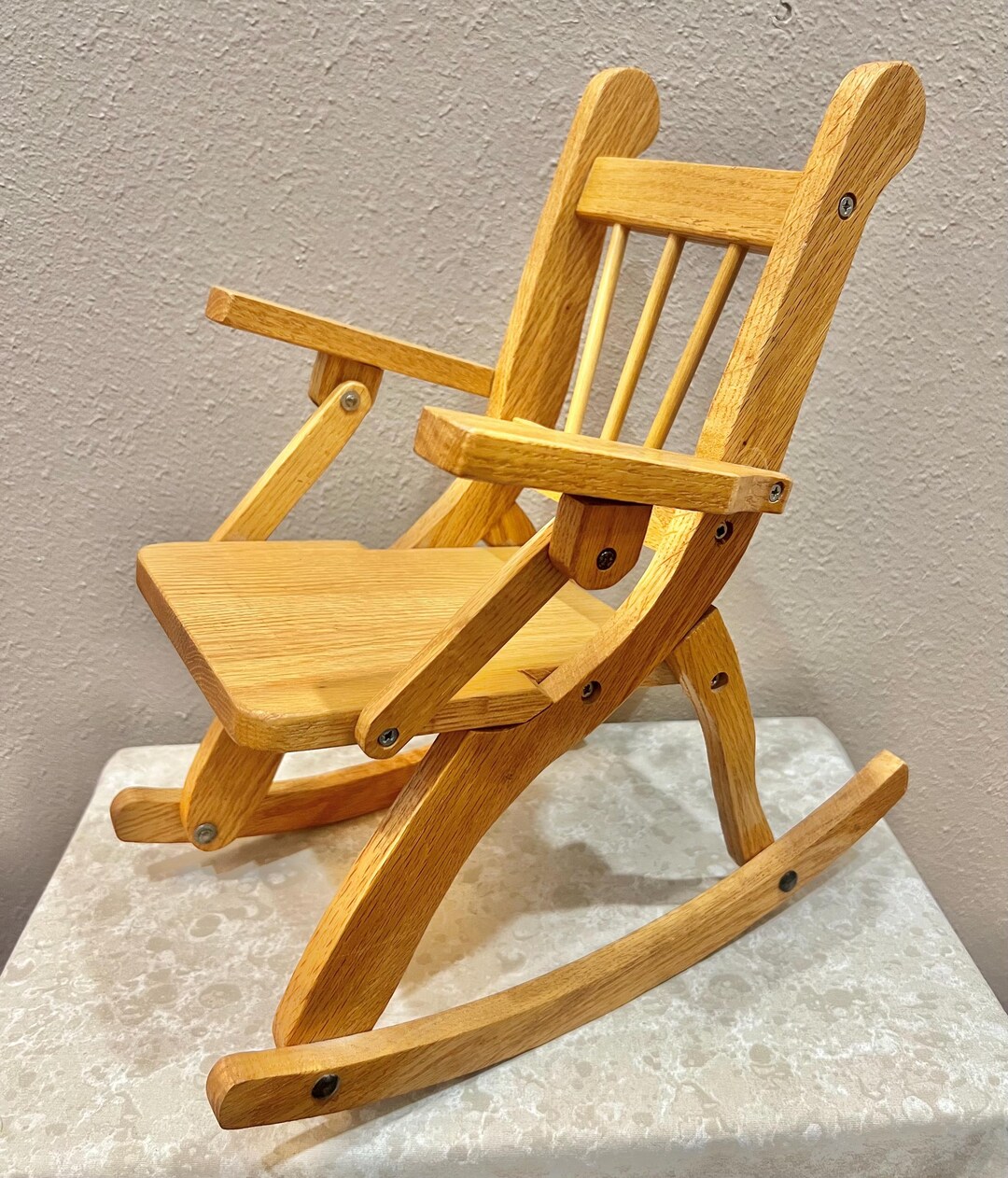 Plant Rocker Small Wooden Collapsible Rocker: Doll, Teddy Bear, or Plant Chair - Etsy