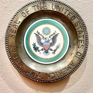 The Great Seal of the United States of America Pewter Plate - Etsy