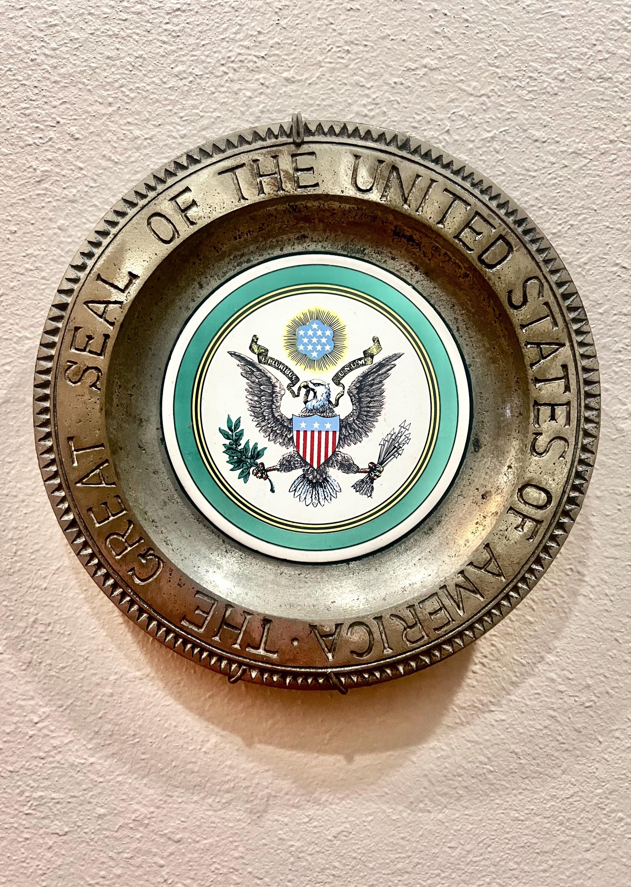 The Great Seal of the United States of America Pewter Plate - Etsy