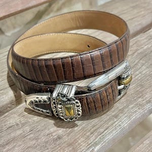 Gold Buckle Brighton Belt - Etsy display picture 3