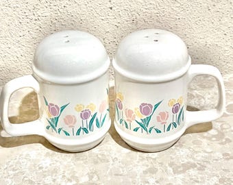 Fireking Tulip Salt and Pepper Shakers Lids - Etsy