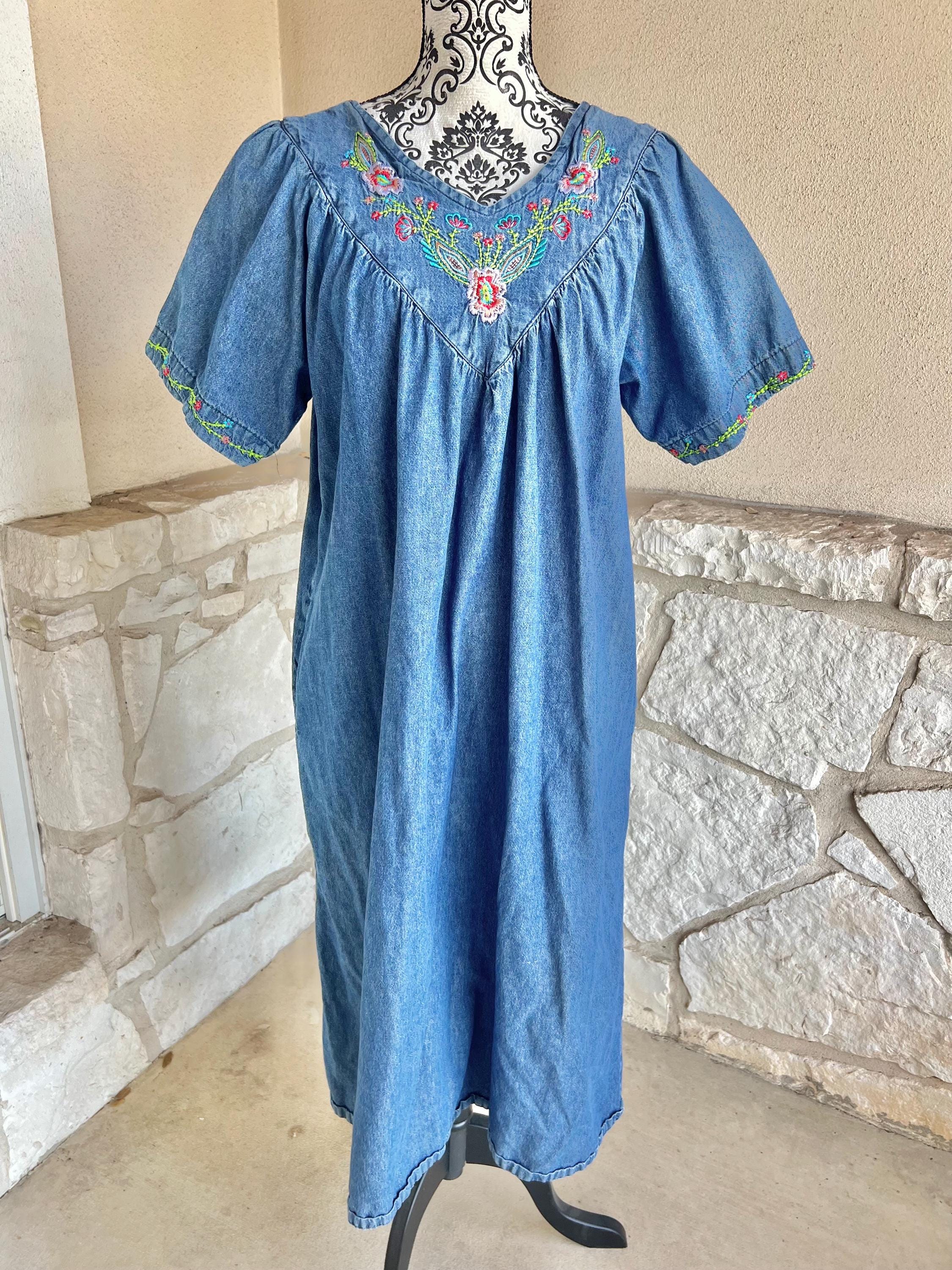 Denim Patio Dress - Etsy