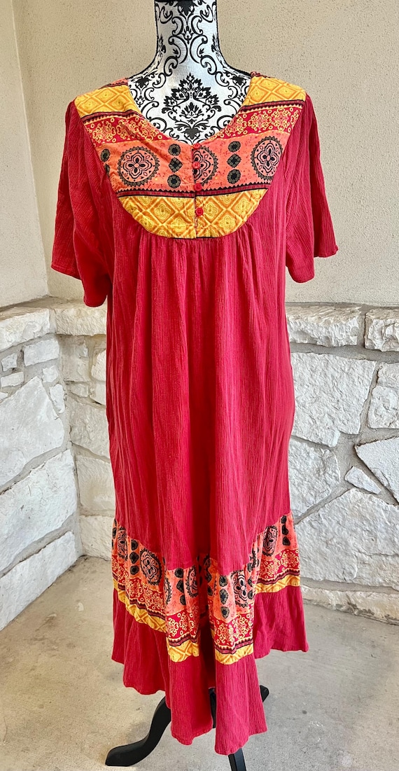 red midi flowy dress Sweet Cherry Red Plaid Midi Dress | Trendy Women's Dress main image 1