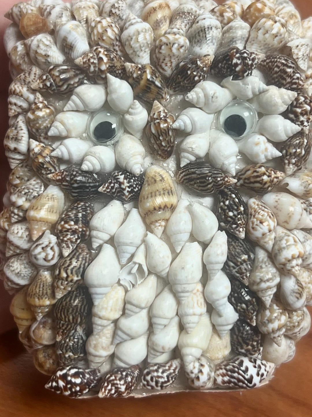 Shell Owl Vintage Handcrafted Sea Shell Owl Figurine: Coastal Decor - Etsy
