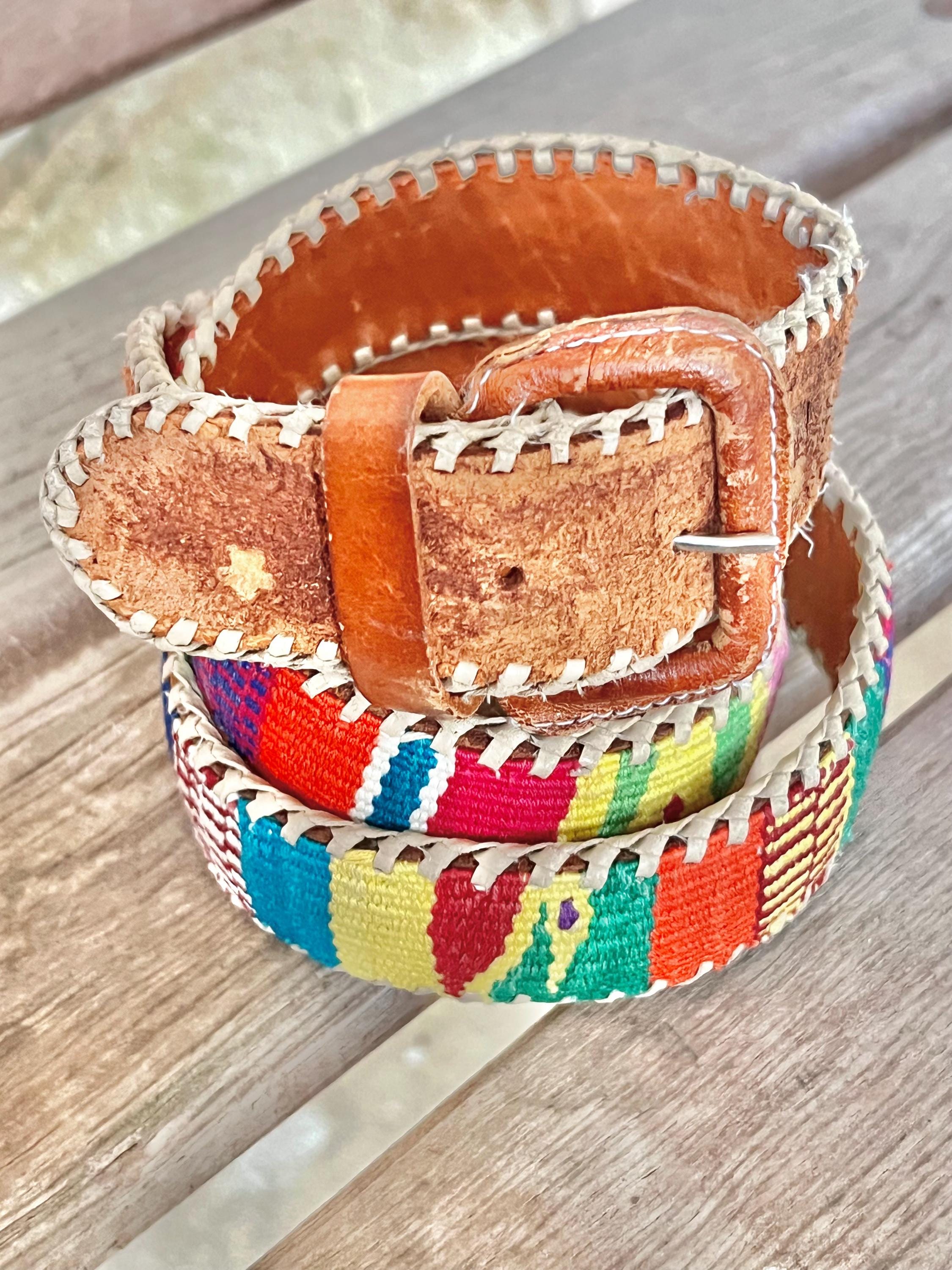 Brown Leather Guatemala Belt - Etsy