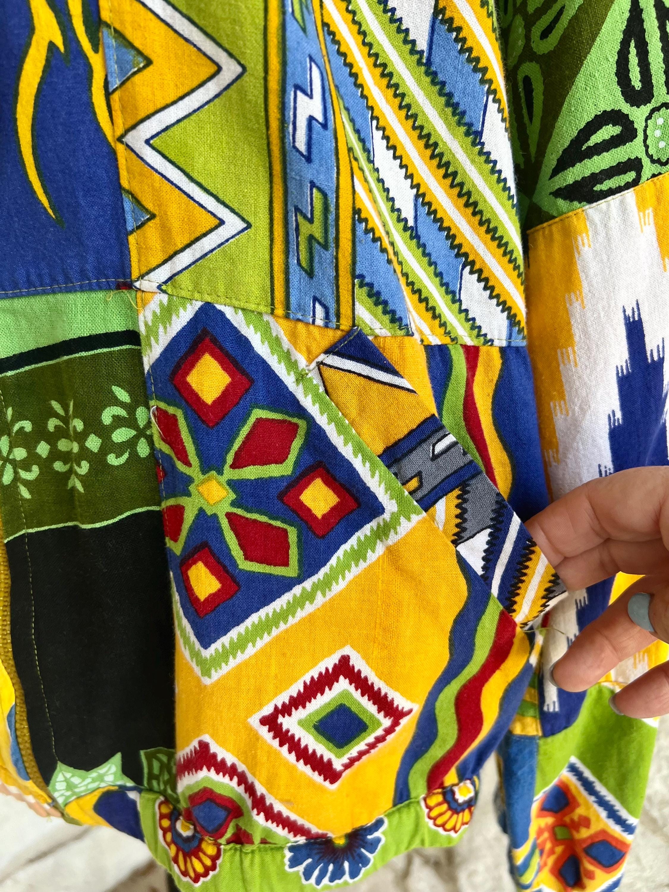 Gorgeous Vintage Sacred Threads Bright Colorful Patchwork