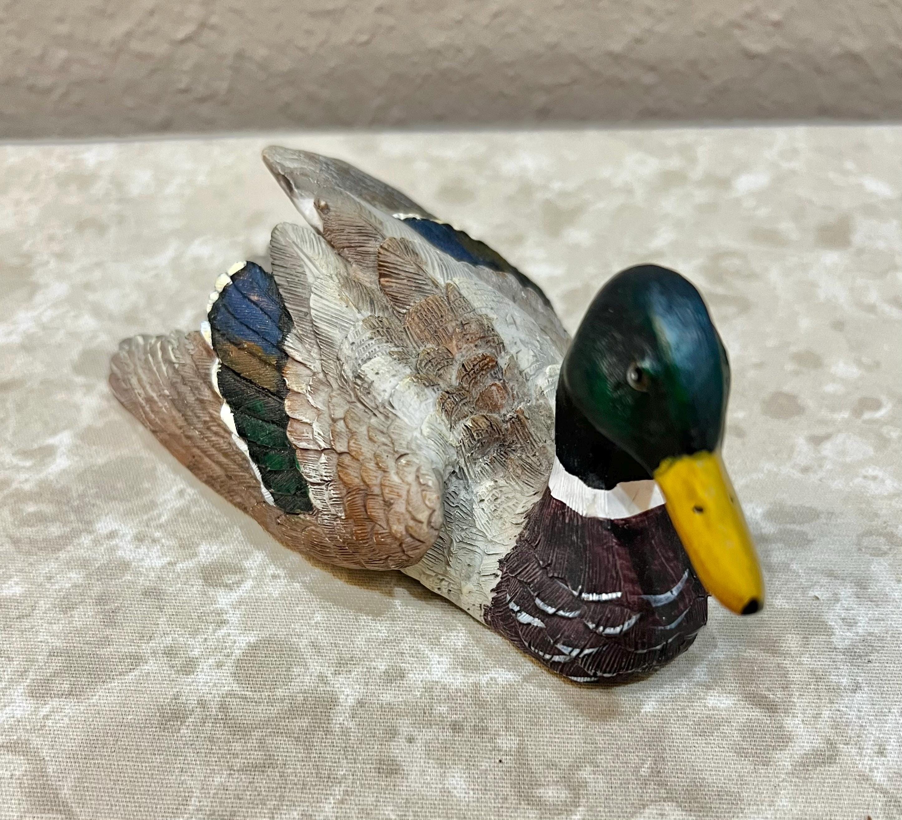 Vintage Mallard Duck Figurine. Man Cave. Duck Hunter. Father’s Day. Shelf Decor. Cabin Decor. Shipping Included!
