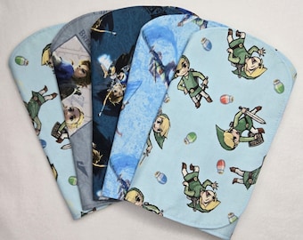 Well Excuse Me, Princess | Set of 5 Contoured Cotton Burp Cloths