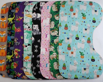 Adorable Animals | Contoured Burp Cloth