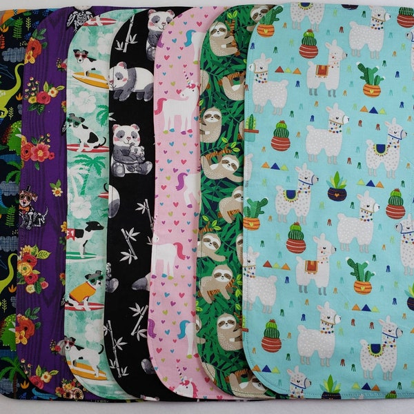 Adorable Animals | Contoured Burp Cloth