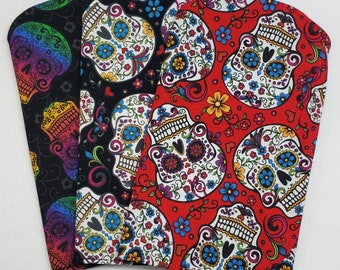 Dia de los Muertos | Set of 3 Contoured Burp Cloths