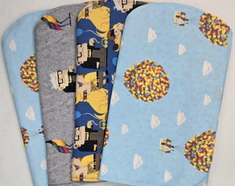 Unconventional Adventurers | Set of 4 Contoured Cotton Burp Cloths