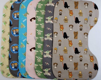 Baby Space Warriors | Contoured Burp Cloth