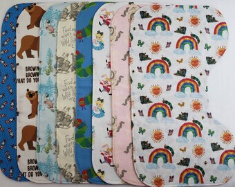 DISCOUNTED AND DISCONTINUED - Tell Me a Story | Contoured Burp Cloth