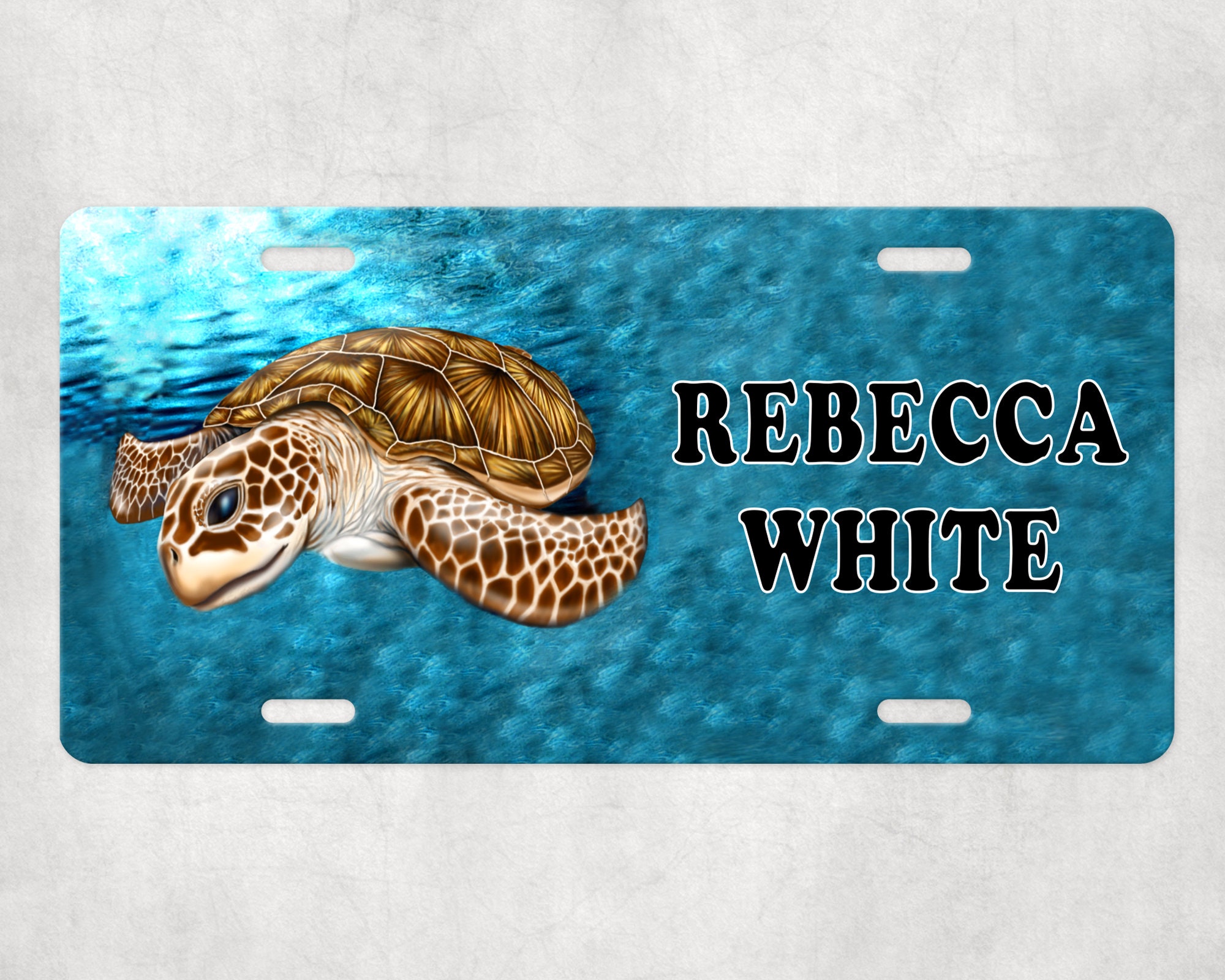 Your Custom Text Sea Turtle License Plates, Vanity Plate, Novelty Car