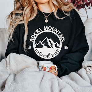 Rocky Mountain National Park Crewneck National Park Sweatshirt National Park Crewneck Rocky Mountain Sweatshirt Cute Rocky Mountain Crewneck