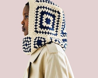 Patrón de pasamontañas de crochet, Patrón de gorros de invierno, Patrón de pasamontañas tejido a mano, Patrón de pasamontañas unisex, Regalo de Navidad