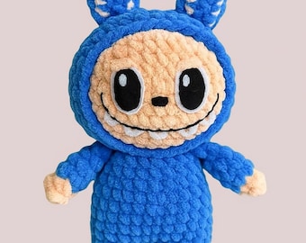 Smiling Bunny Crochet Pattern, Digital PDF Amigurumi Toy, Plush Rabbit DIY Crochet Tutorial, Easy Amigurumi Pattern