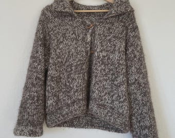 Knit Cardigan Pattern, PDF Knitting Pattern for Women, Handmade Cardigan Tutorial, Digital Download