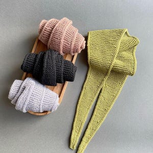 Knitting Scarf PDF Pattern; German, English