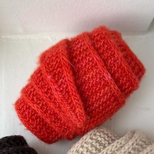 Knitting Scarf PDF Pattern; German, English