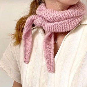 Knitting Scarf PDF Pattern; German, English