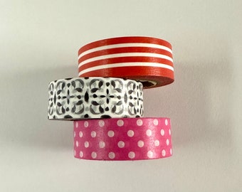 Washi tape 3 pack 15 mm x 10 yards each Mix