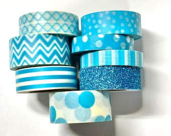 Washi tape 8 blue mix pack Recollections brand