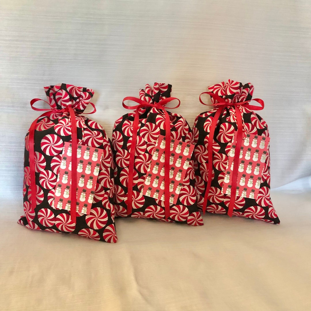 Set of 3 Christmas Gift Bags and Tags 5 1/2 Inches X 8 1/2 Etsy
