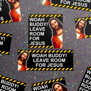 Funny Jesus Car Bumper Magnet, Leave Room for Jesus, Funny gift Car Bumper Sticker Magnet