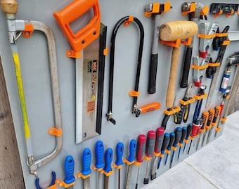 Organiseur mural pour outils d'impression 3D - Téléchargement numérique STL/3MF pour système de stockage d'atelier et de garage