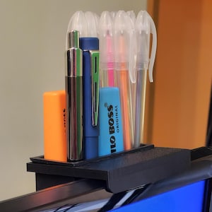 Monitor Pen Holder - Desk Organizer STL Download for 3D Printing