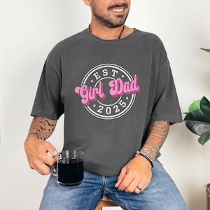 Meisje vader shirt vaderdagcadeau, grappig T-shirt vader dochter, T-shirt Dad Of Girls Outnumbered, Vaderdag cadeau-idee, cadeau voor vaders