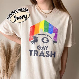 Funny Gay Pride Comfort Colors Shirt, Rainbow Pride Tee, Trans Rights Top, LGBTQ Gift Tee, Progress Pride Shirt, Social Justice Shirt
