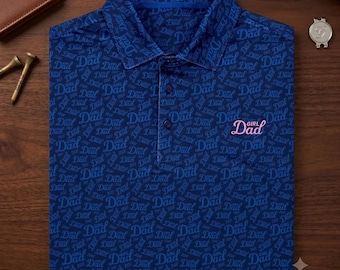 Girl Dad Golf Polo Shirt, Fathers Day Gift for Dad with Daughter, Funny Golf Shirt for Father , Funny Father Daughter Golf Shirt