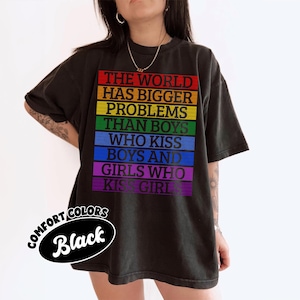 Gay Pride Month LGBT Comfort Colors T-Shirt, Rainbow Saying Tee, LGBTQ+ Support Shirt, Colorful Pride Gift Idea, Gay Pride Celebration Top