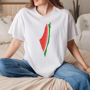 Freedom Watermelon Shirt, Protest for Gaza Tee, Free Palestine Solidarity Shirt, Human Rights Support Shirt, Save Gaza, Free Palestine Tee