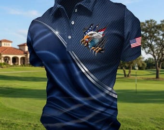 Polo del 250 aniversario de EE. UU. (1776-2026), polo con la bandera estadounidense para hombre, camisa de golf patriótica, regalo para los amantes del orgullo estadounidense, camisa del 4 de julio.